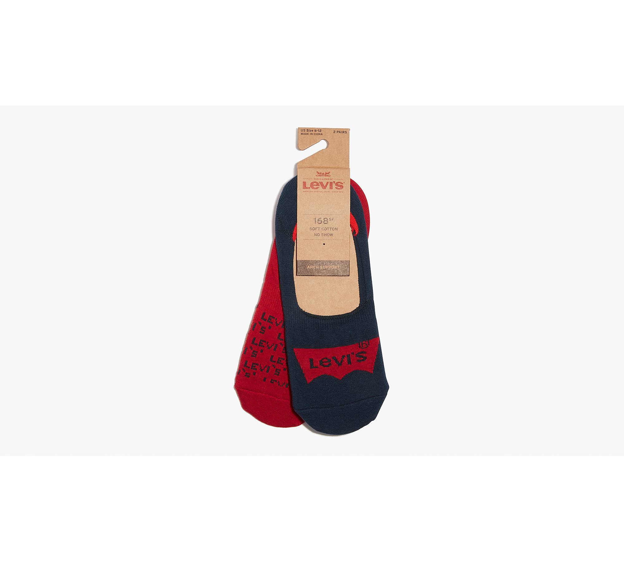 Levi's® No Show Socks (2 Pack) - Red | Levi's® US