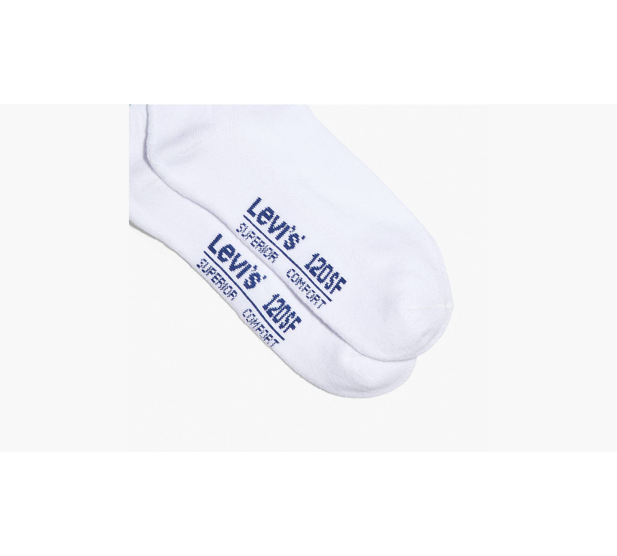 Levi's® Shorty Cut Socks (2 Pack) - White | Levi's® US