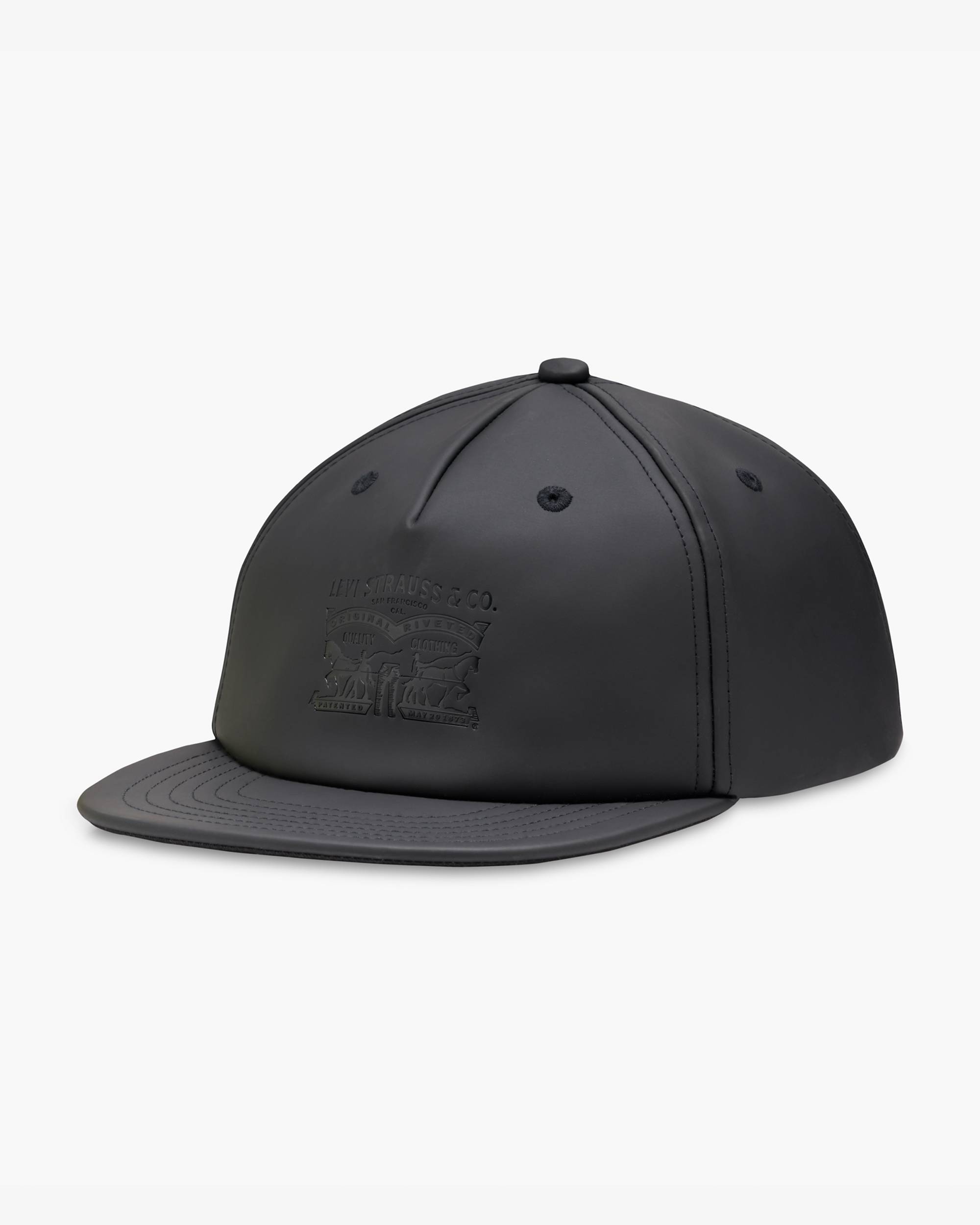 Faux Leather Baseball Hat 1