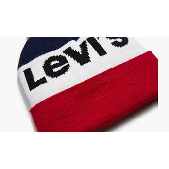 Bonnet bleu marine à revers à logo iconique LEVI'S® - CCV Mode