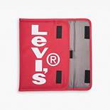 Oversized Red Tab Tech Pouch With Flap 3
