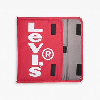 Oversized Red Tab Tech Pouch With Flap 3
