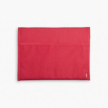 Oversized Red Tab Tech Pouch With Flap 2