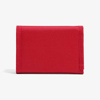 Oversized Red Tab Trifold Wallet 3