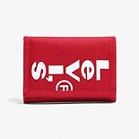 Oversized Red Tab Trifold Wallet 1
