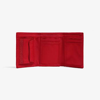 Oversized Red Tab Trifold Wallet 2