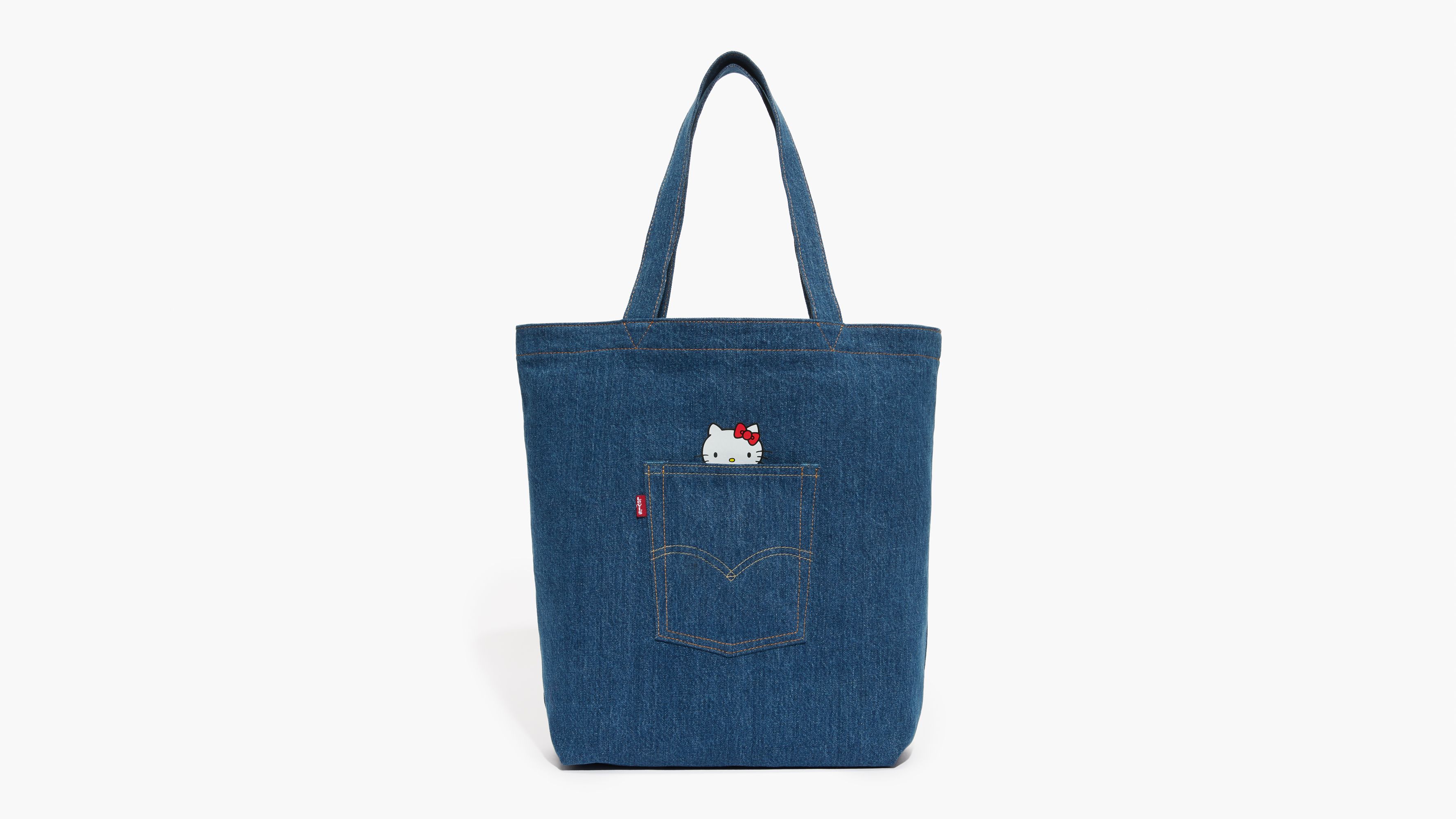 Levi's® X Hello Kitty Denim Pocket Tote Bag - Medium Wash | Levi's® CA