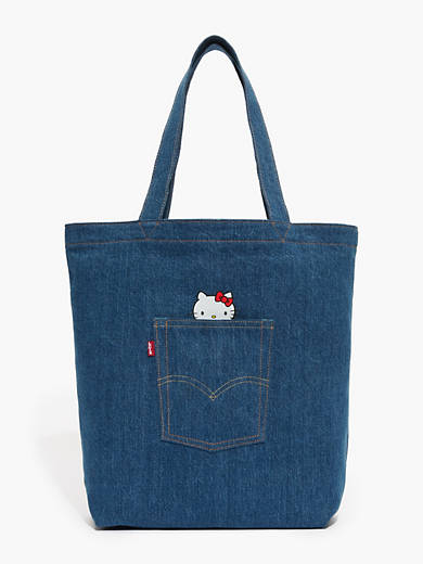 gebouw verband Bezet Levi's® X Hello Kitty Denim Pocket Tote Bag - Medium Wash | Levi's® US