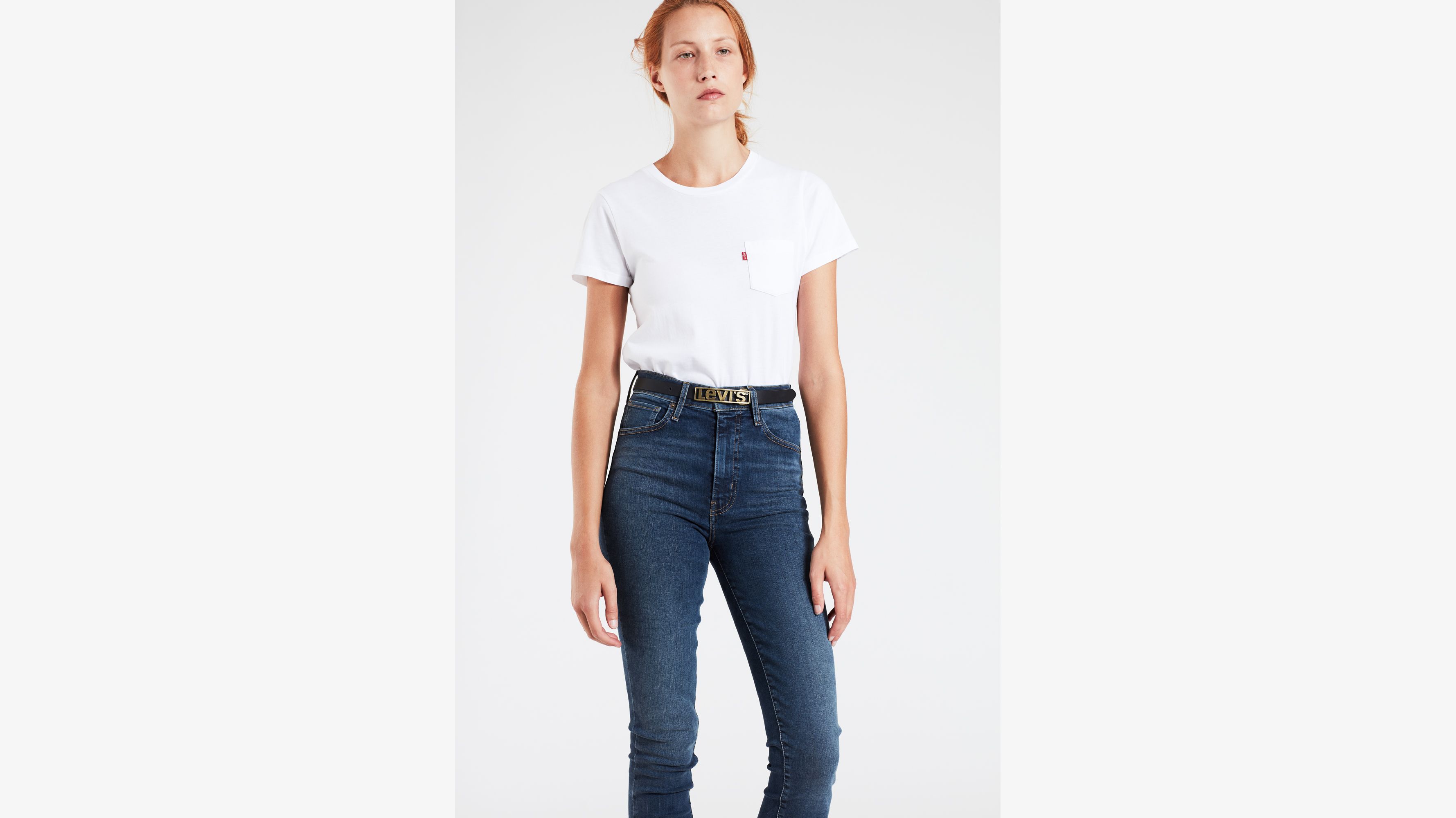 Levi's plaque hot sale belt