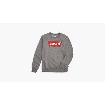 Big Boys Levi's® Logo Pullover Sweatshirt - Grey | Levi's® US