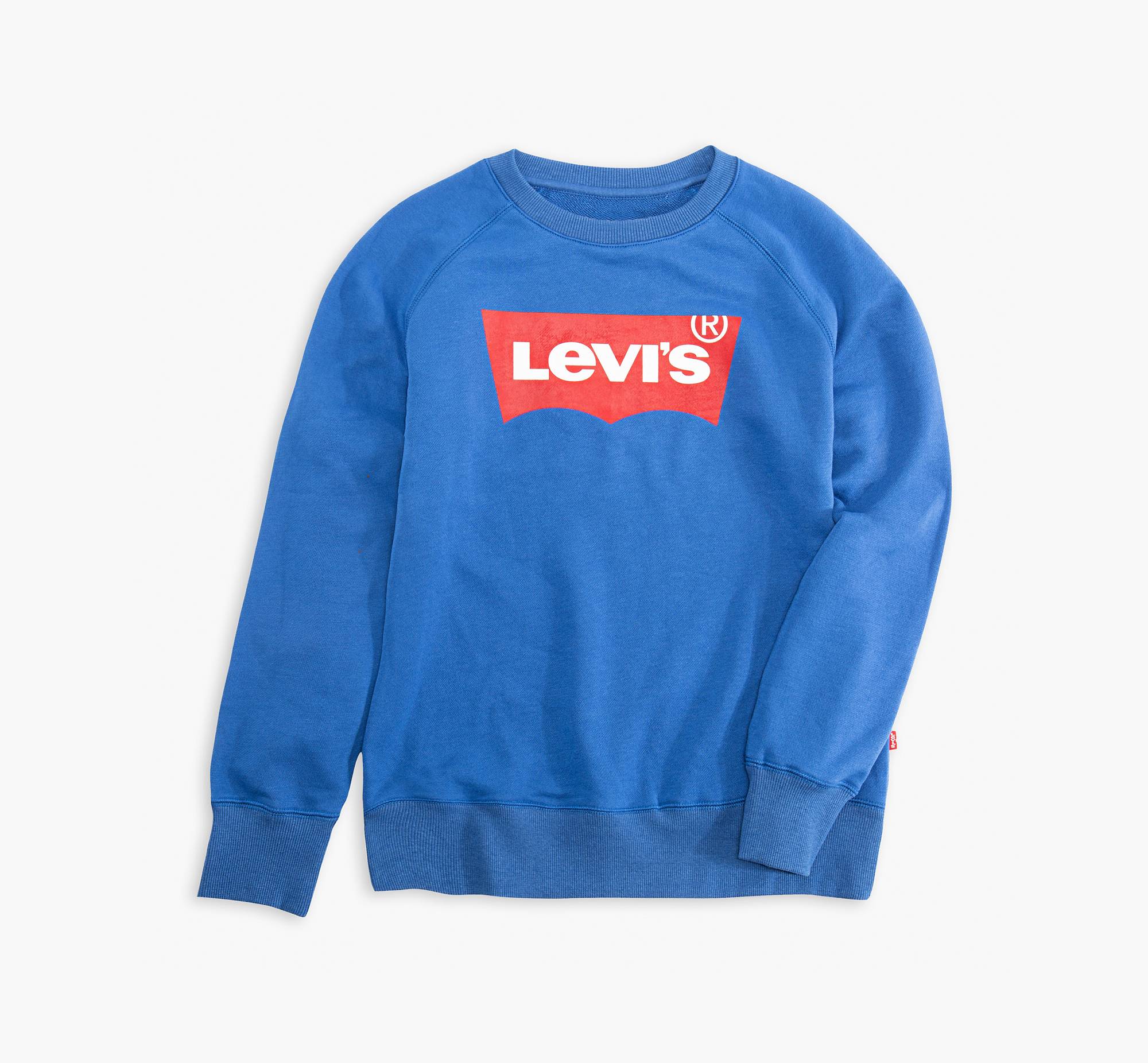 Big Boys Levi's® Logo Pullover Sweatshirt - Blue | Levi's® US