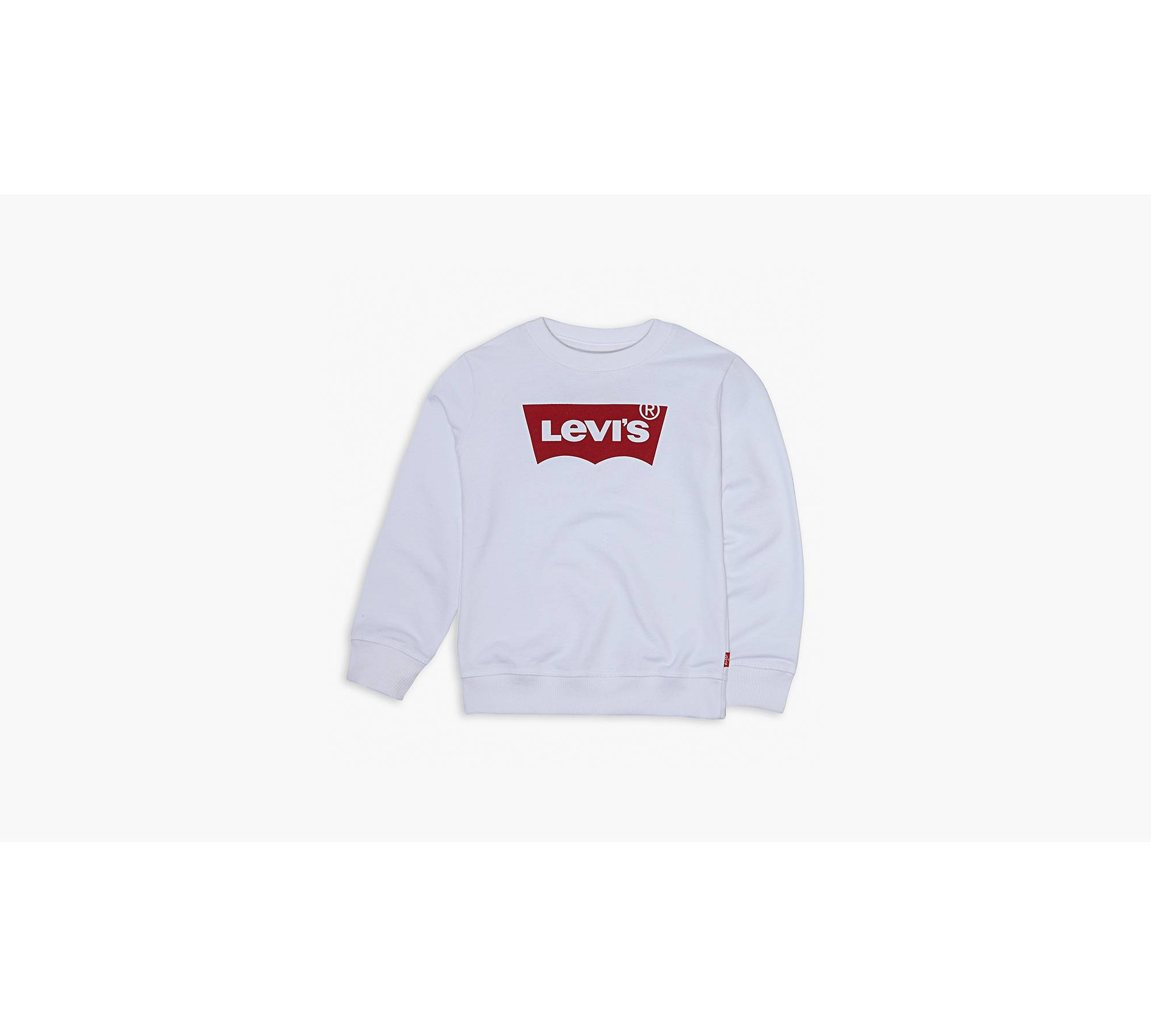 Toddler Boys 2t-4t Levi's® Logo Pullover Sweatshirt - White | Levi's® US