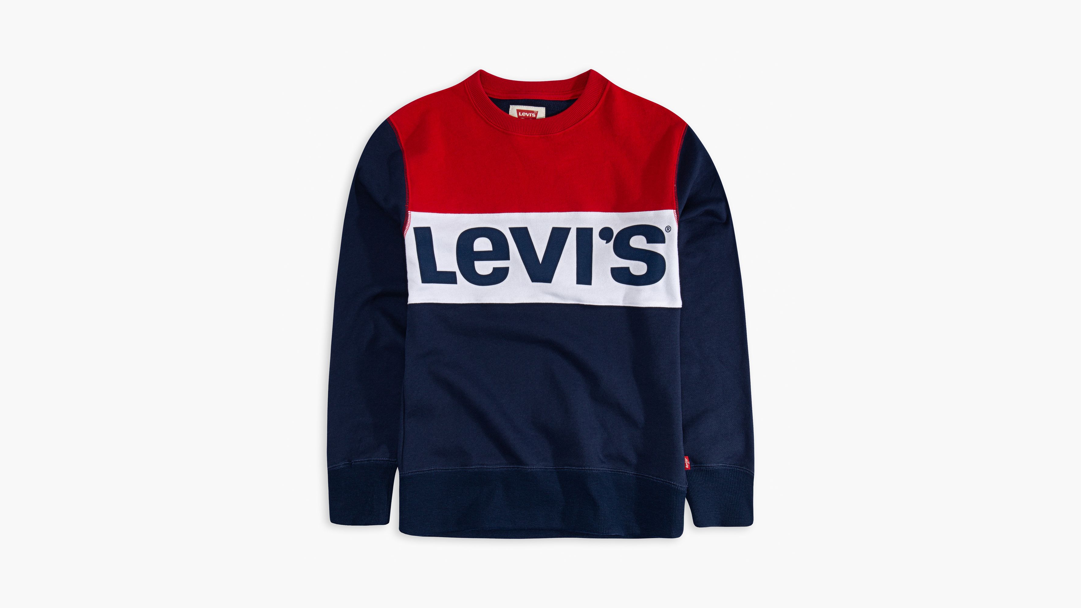 levi's colorblock sweatshirt