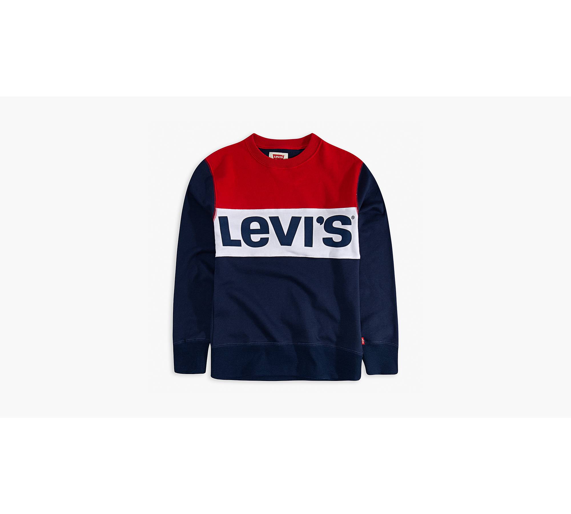 Big Boys Colorblock Pullover Sweatshirt - Blue | Levi's® US