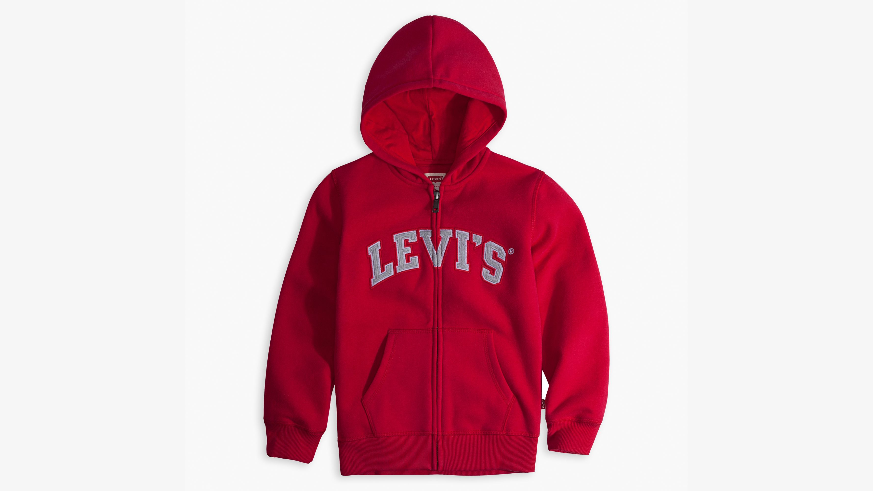 2t red zip hoodie