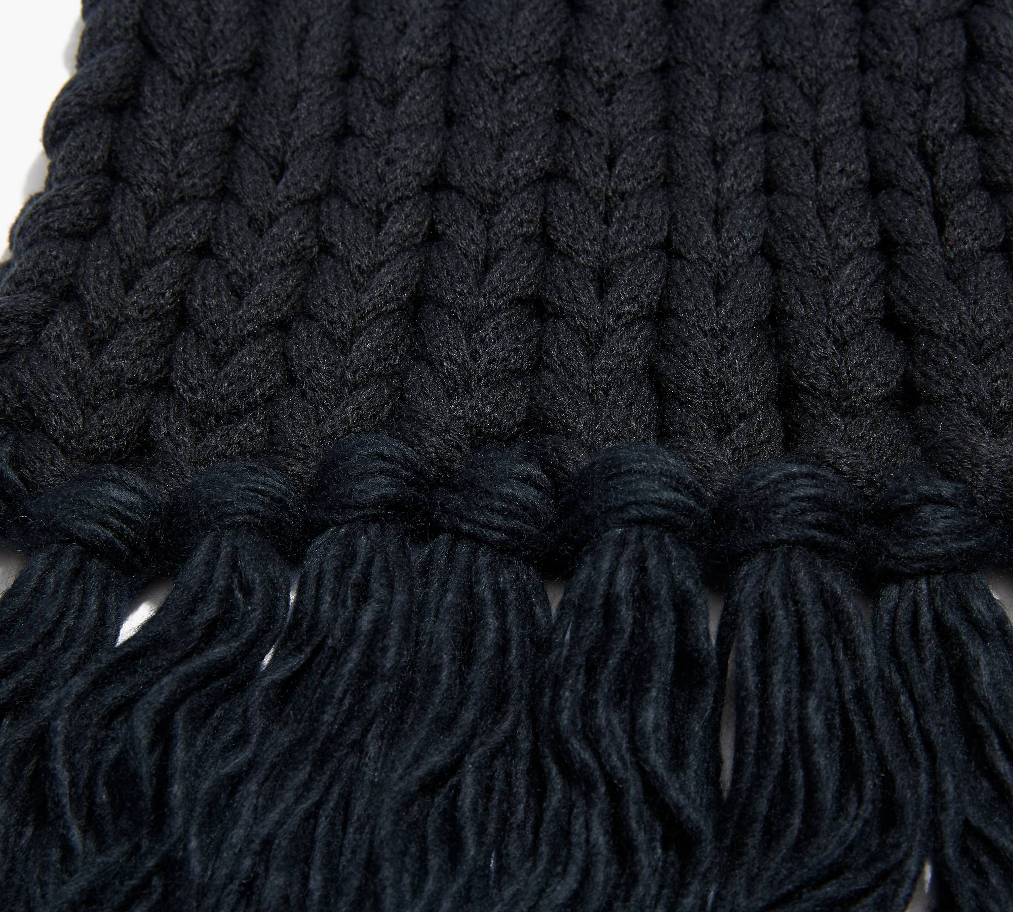 Chunky Knit Oversize Scarf - Black | Levi's® US
