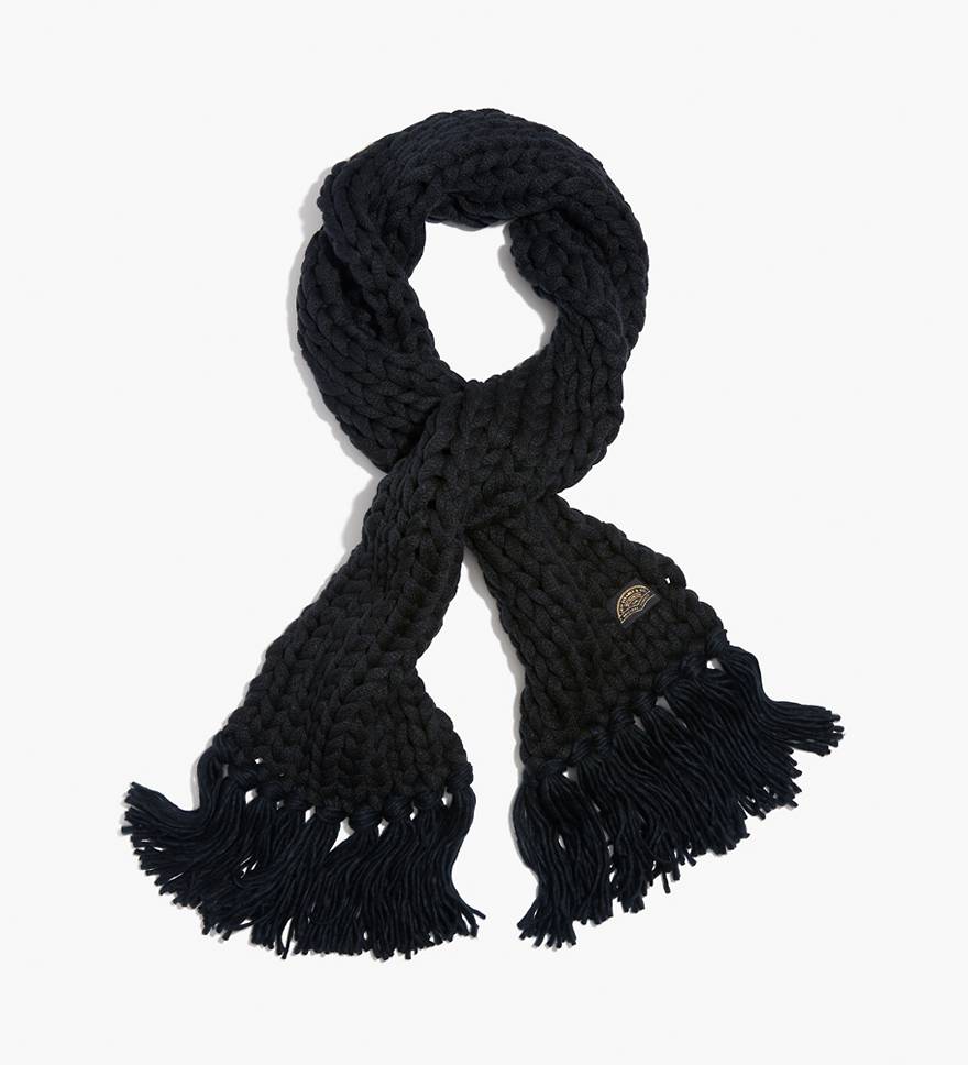 Chunky Knit Oversize Scarf - Black | Levi's® US