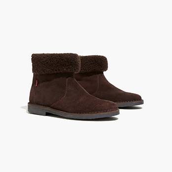 Honey Sherpa Ankle Booties 2
