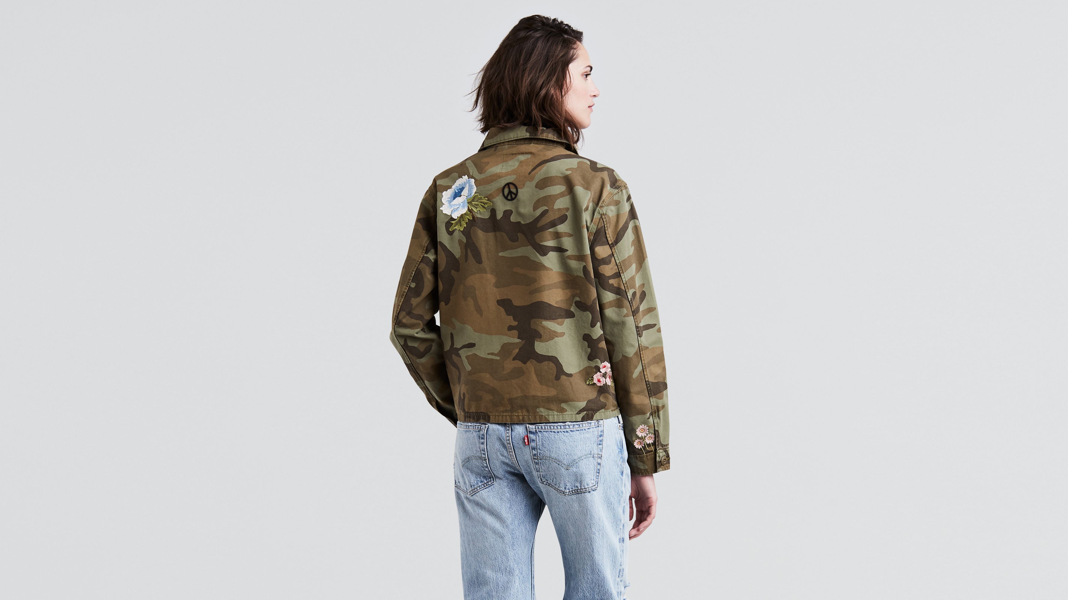 Levi's camo jacket womens on sale