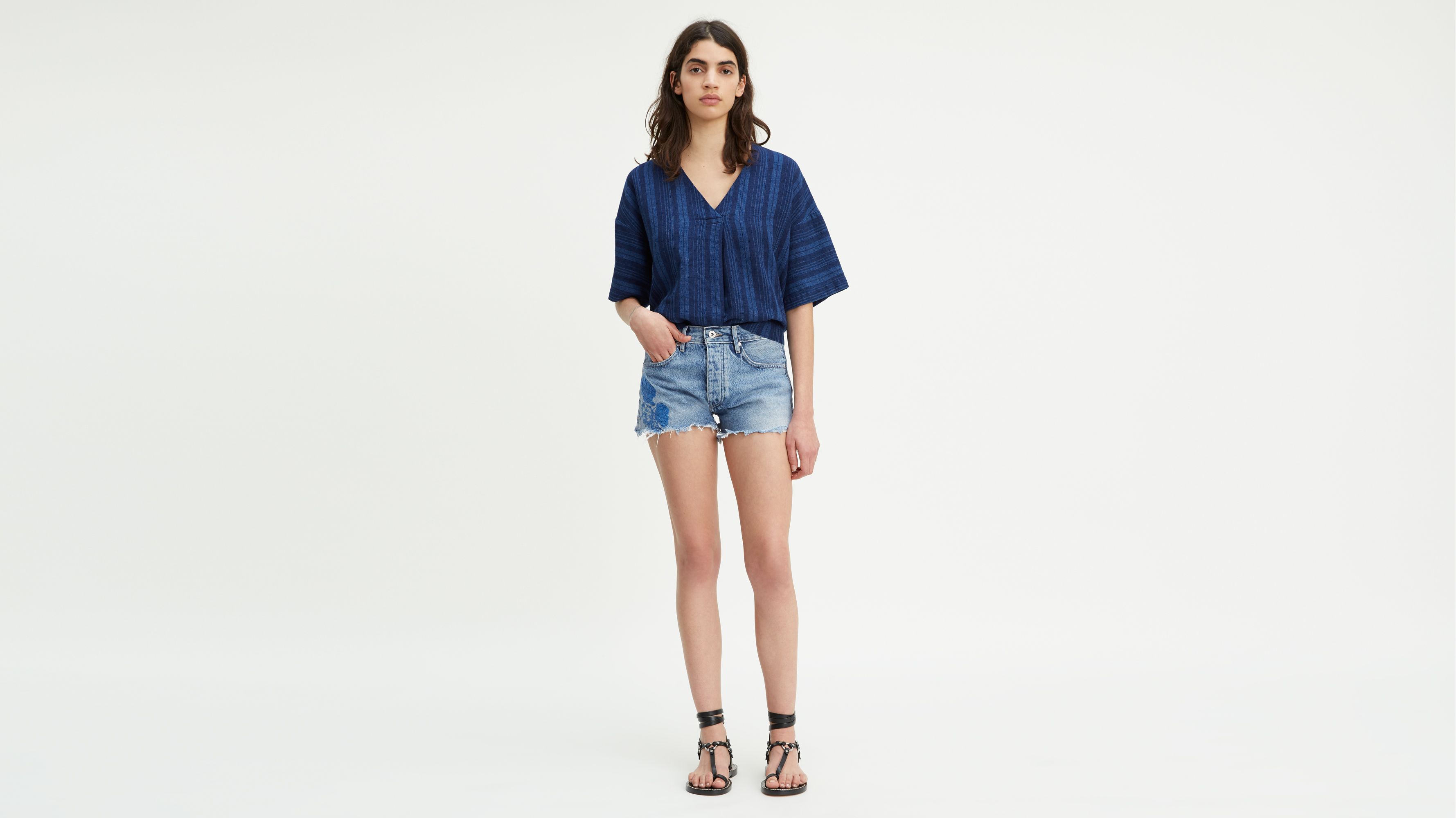 levis high rise short