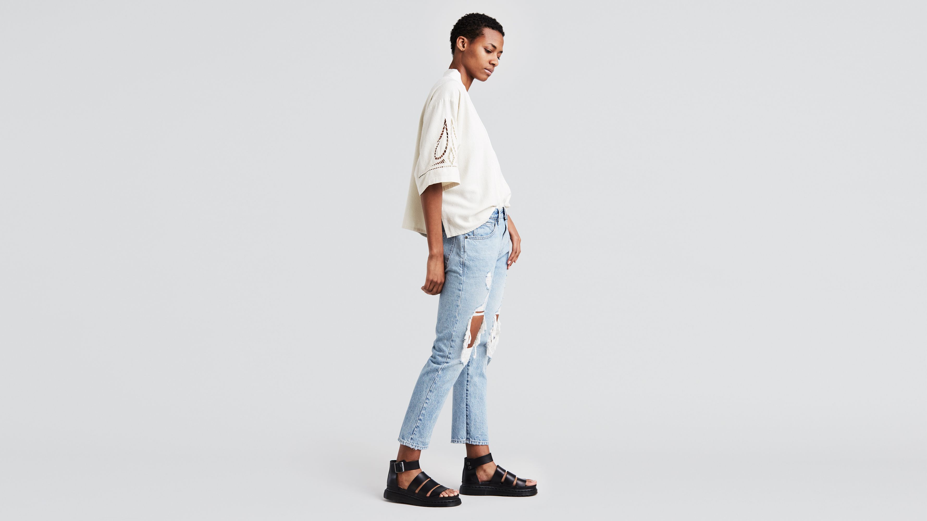 Straight Crop Women's Jeans 2