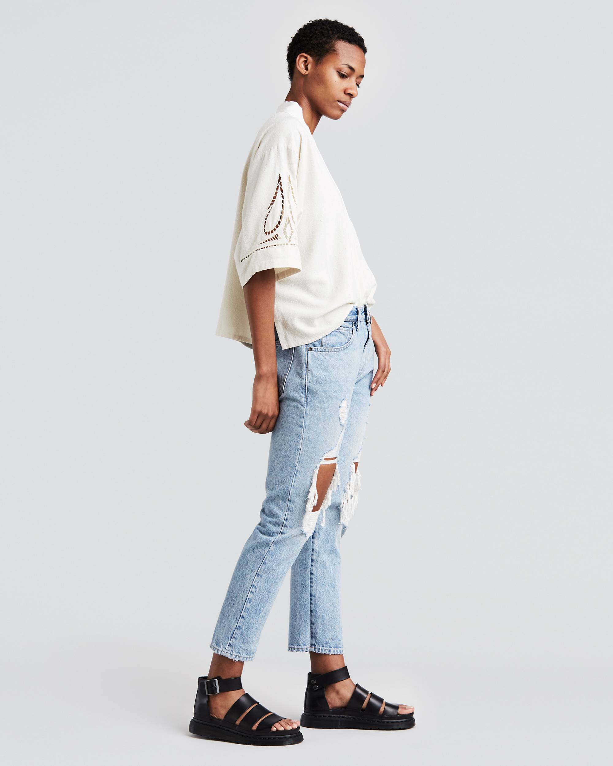 Straight Crop Women's Jeans 2