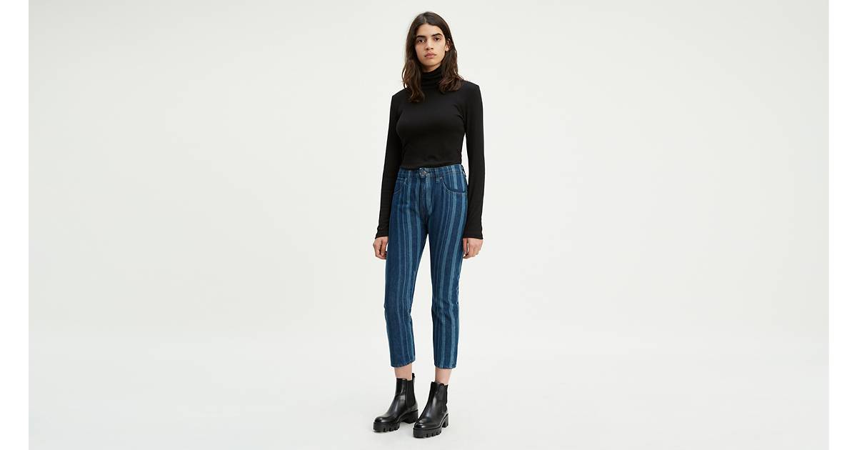 Slim Crop Women's Jeans - Dark Wash