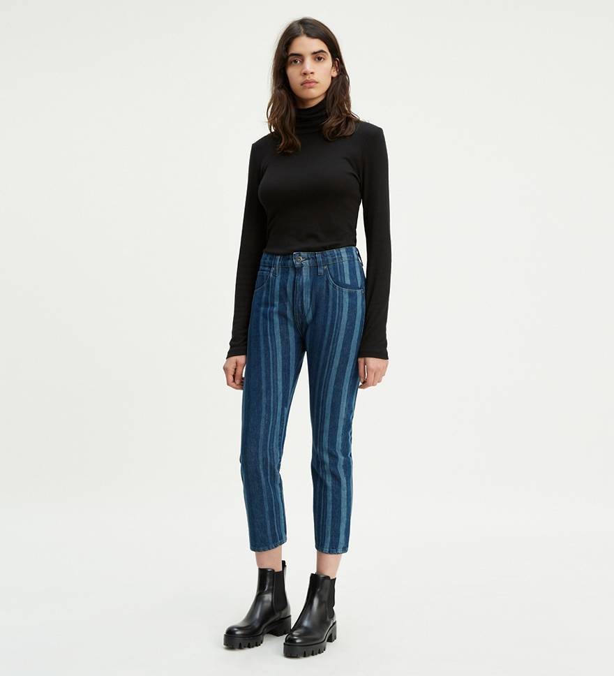 Slim Crop Women's Jeans - Dark Wash