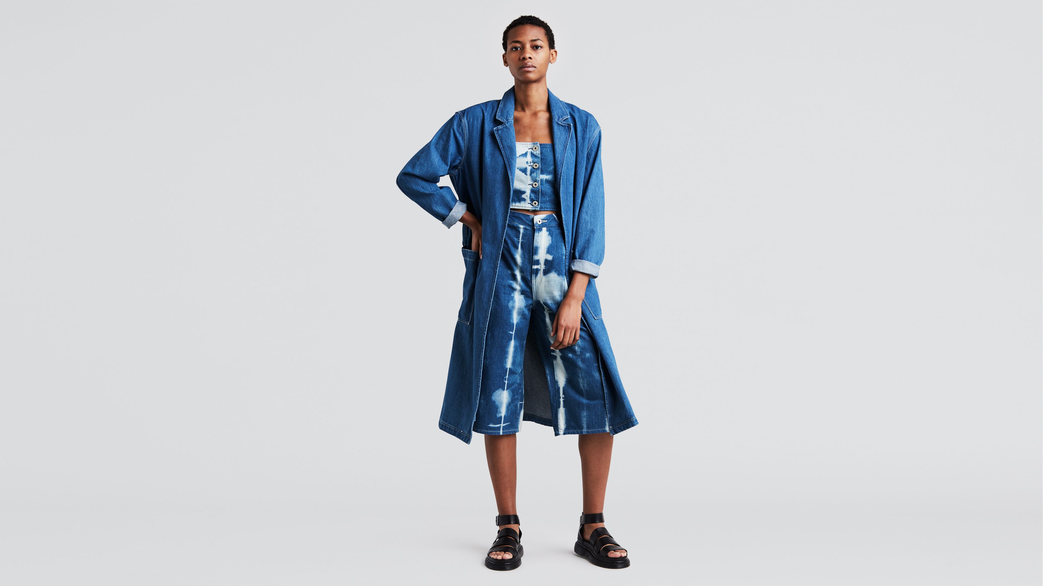 levis denim trench coat