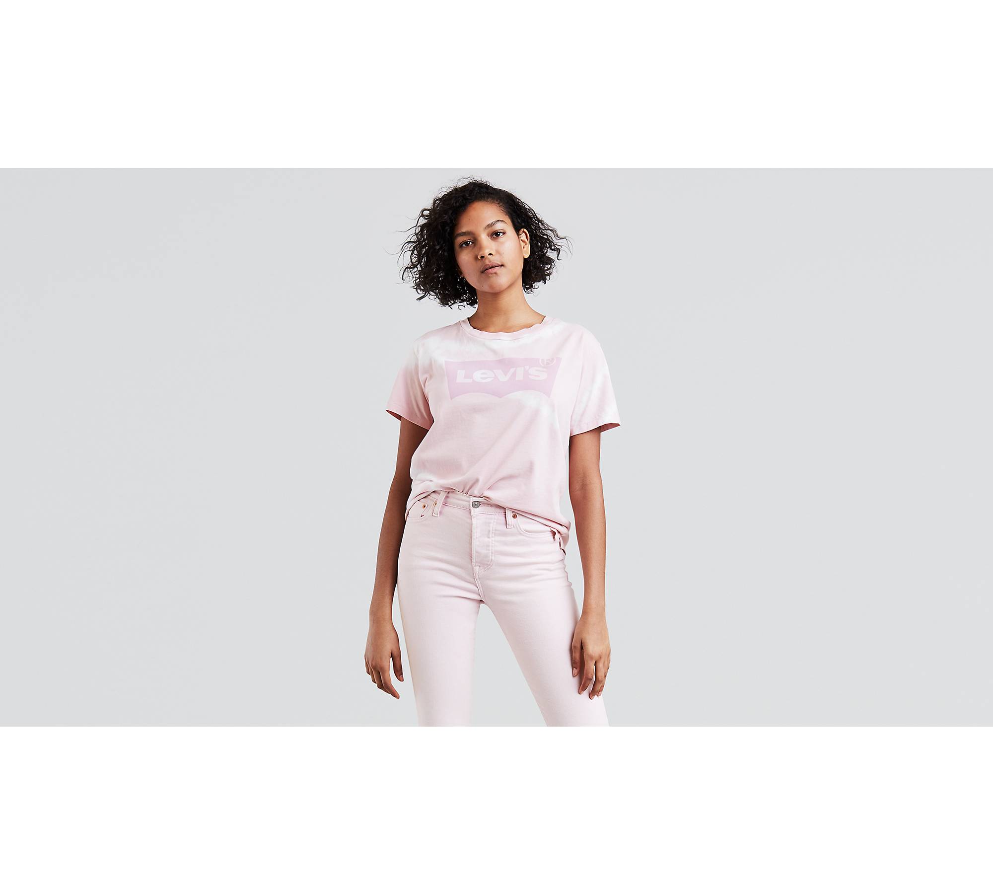 Levi’s® Logo Boyfriend Tee Shirt - Pink | Levi's® US