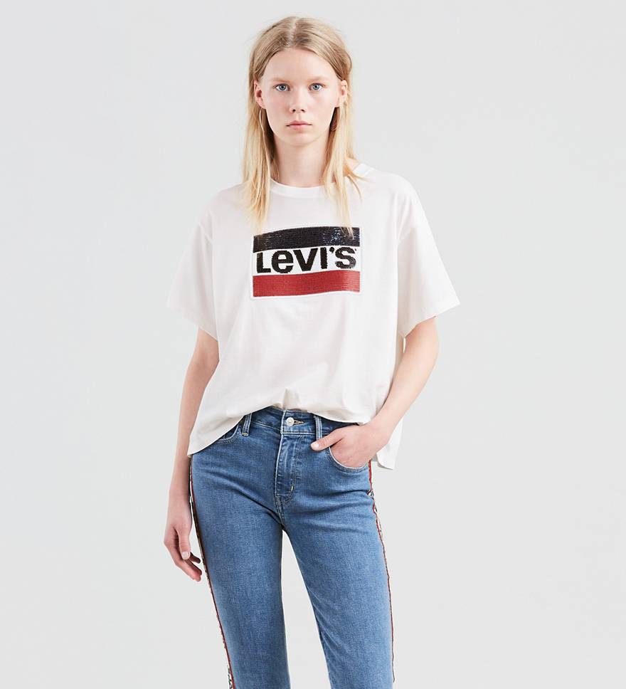 Sequin Graphic J.V. Tee Shirt 1
