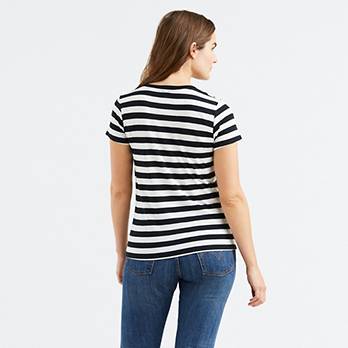 Striped Perfect V-Neck Tee Shirt 2