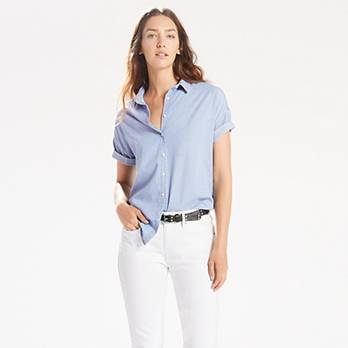 Sadie Short Sleeve Button-up Shirt 1