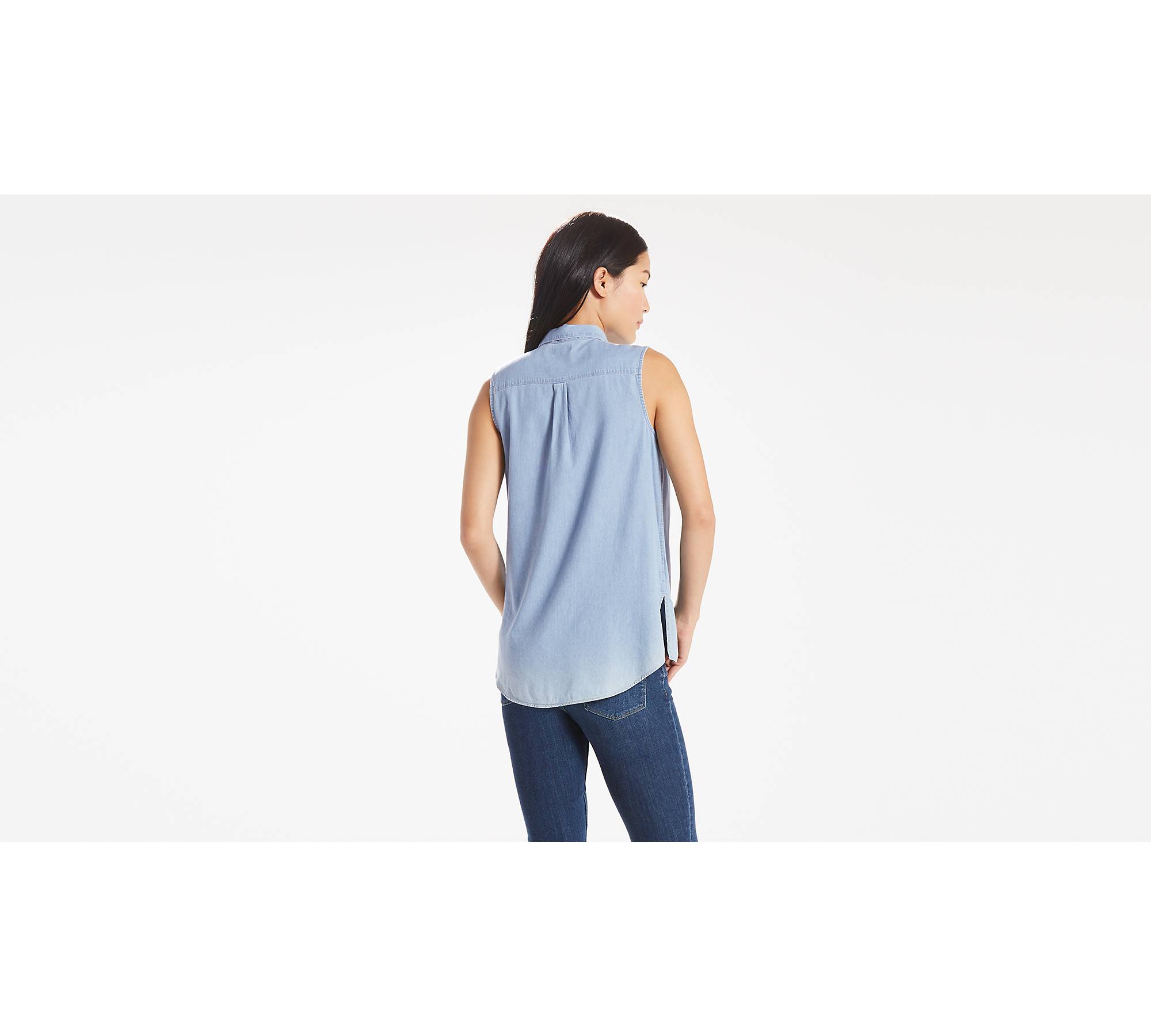 Coralie Sleeveless Shirt - Light Wash | Levi's® US