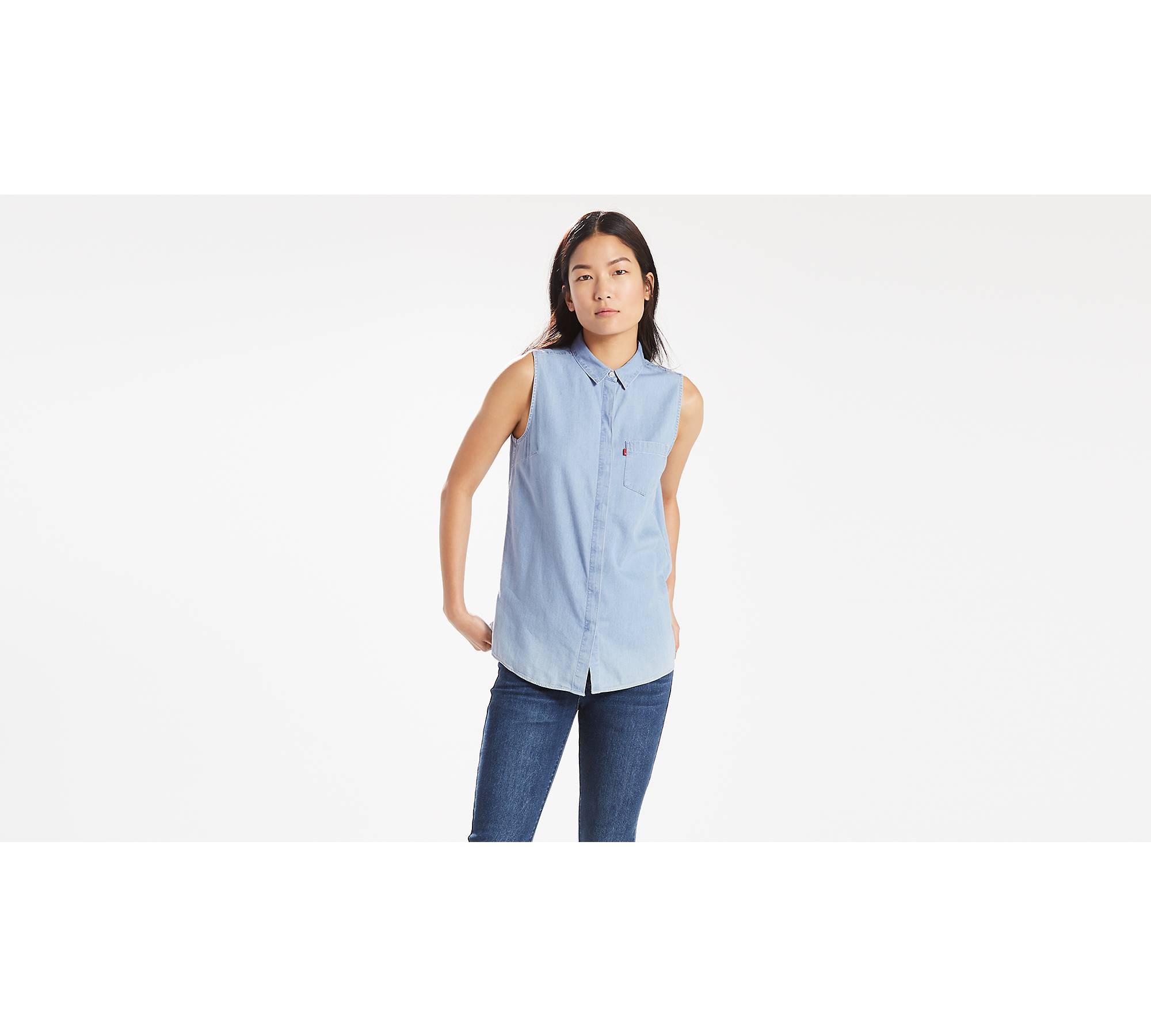Coralie Sleeveless Shirt - Light Wash | Levi's® US