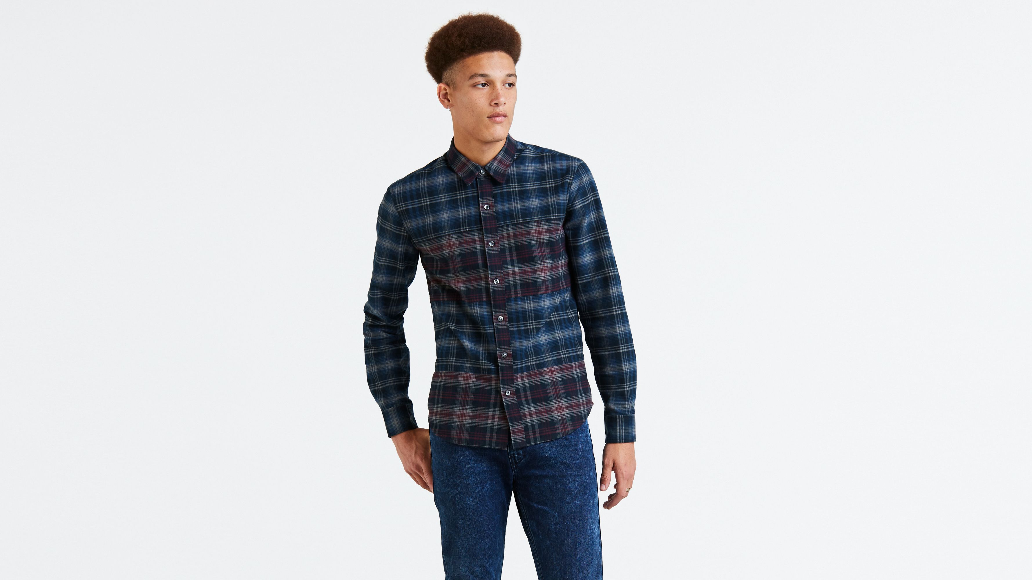 Long Sleeve Classic No Pocket Shirt - Blue | Levi's® US