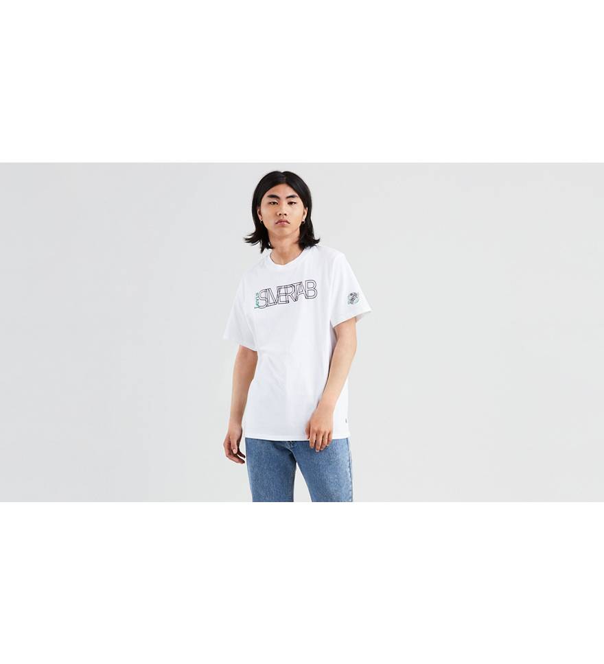 Levi’s® Silvertab Graphic Tee Shirt - White | Levi's® US
