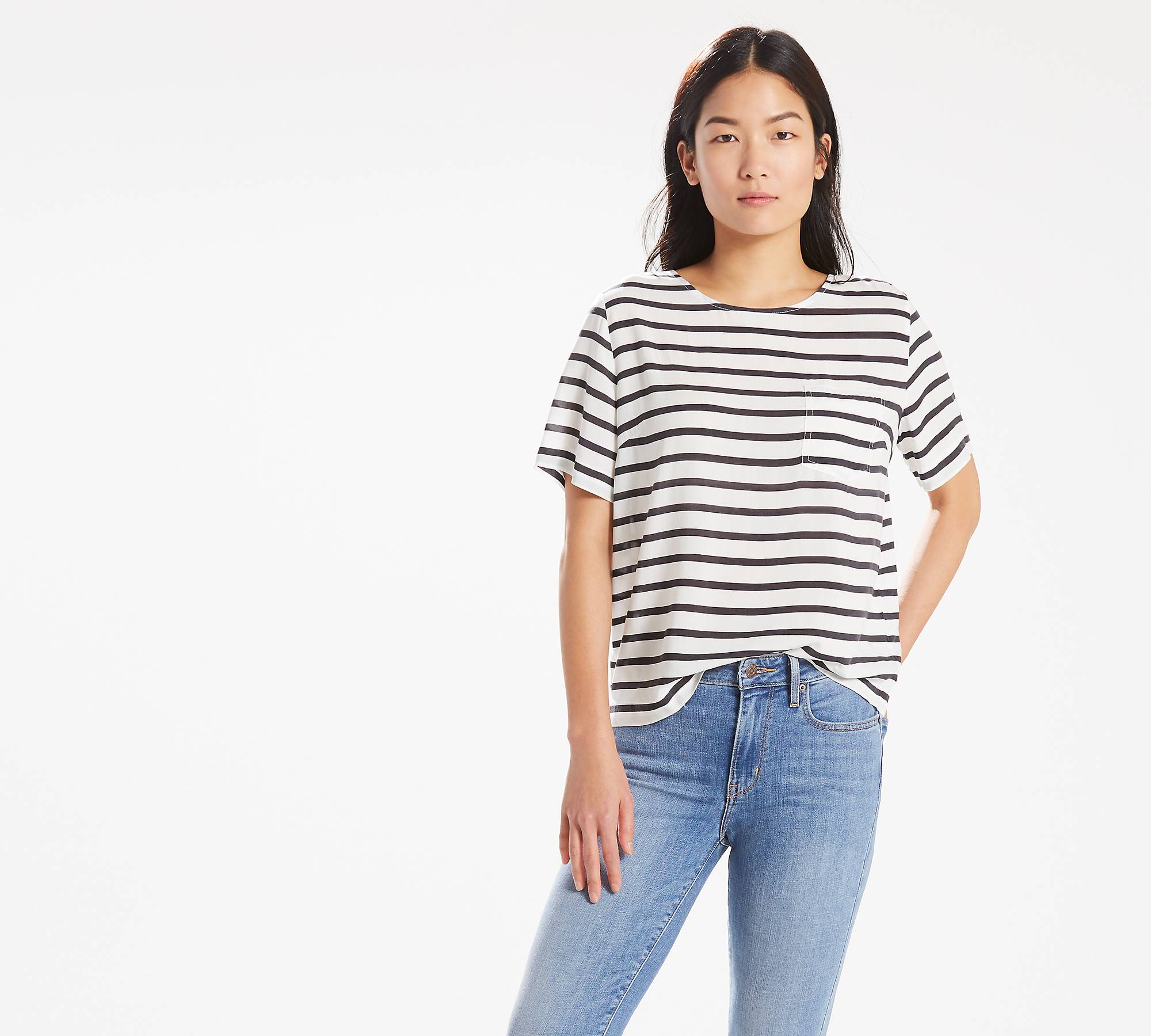 Relaxed One Pocket Tee 1
