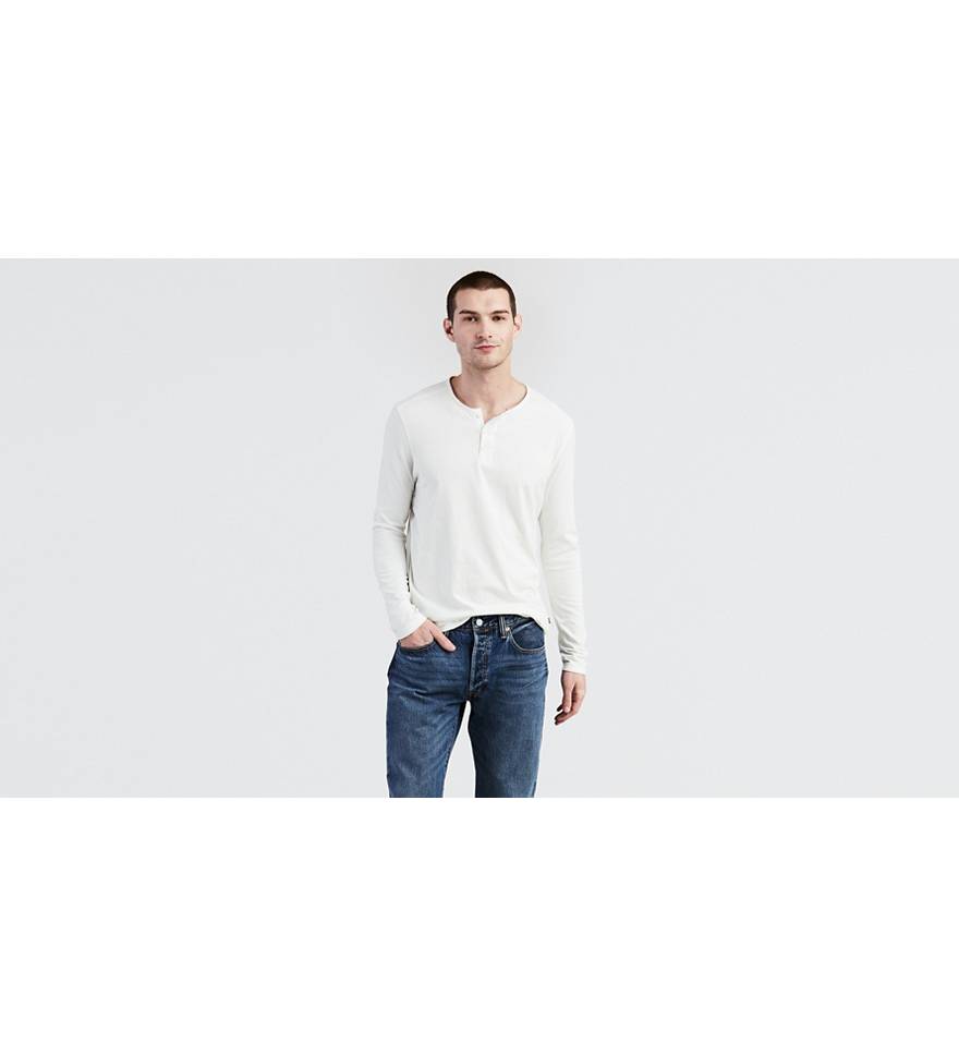 James Dyson Marty Fielding Nøjagtighed Classic Henley Shirt - White | Levi's® US