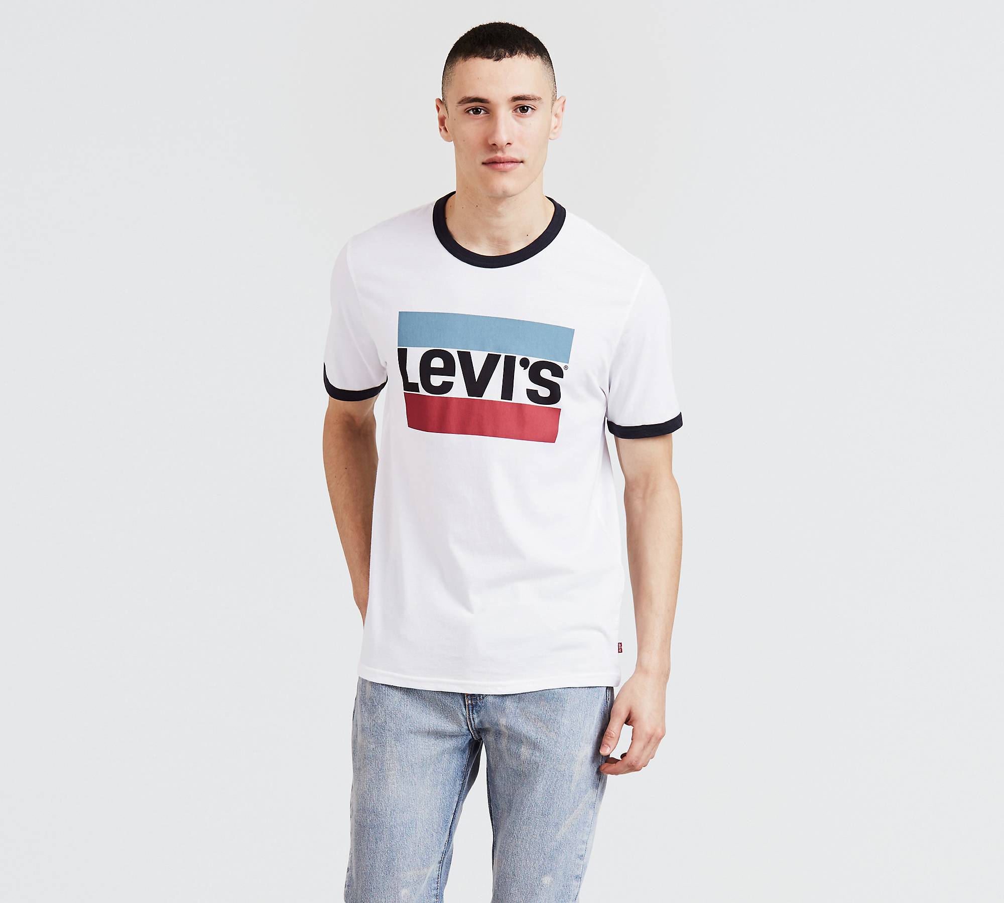 Ringer Sportswear Tee Shirt - White | Levi's® US