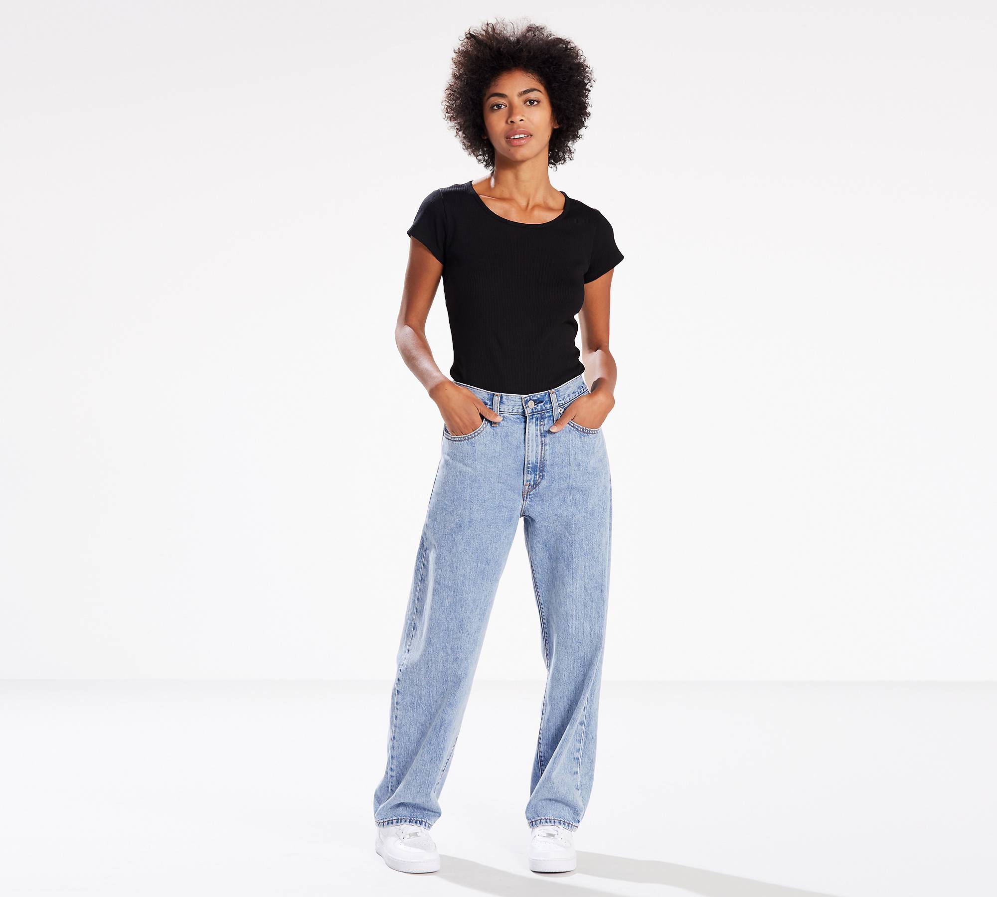 9:45 tired Tremble Baggy Women's Jeans - Light Wash | Levi's® CA