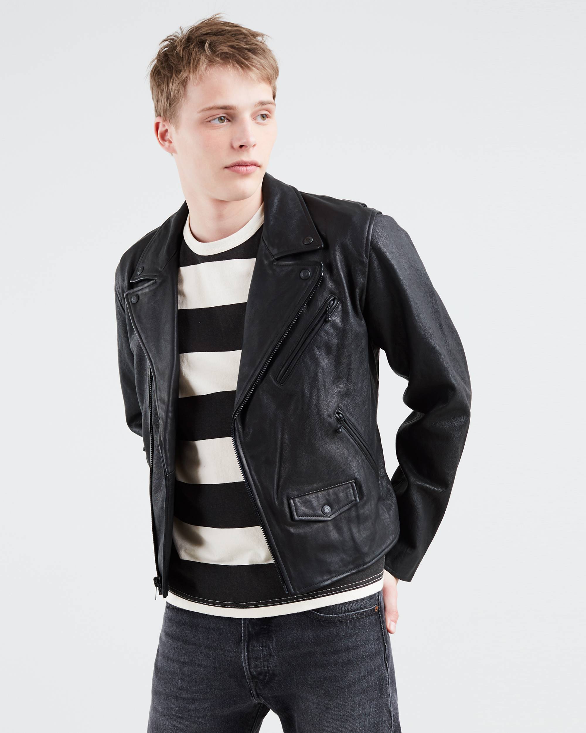 Leather Moto Jacket 1