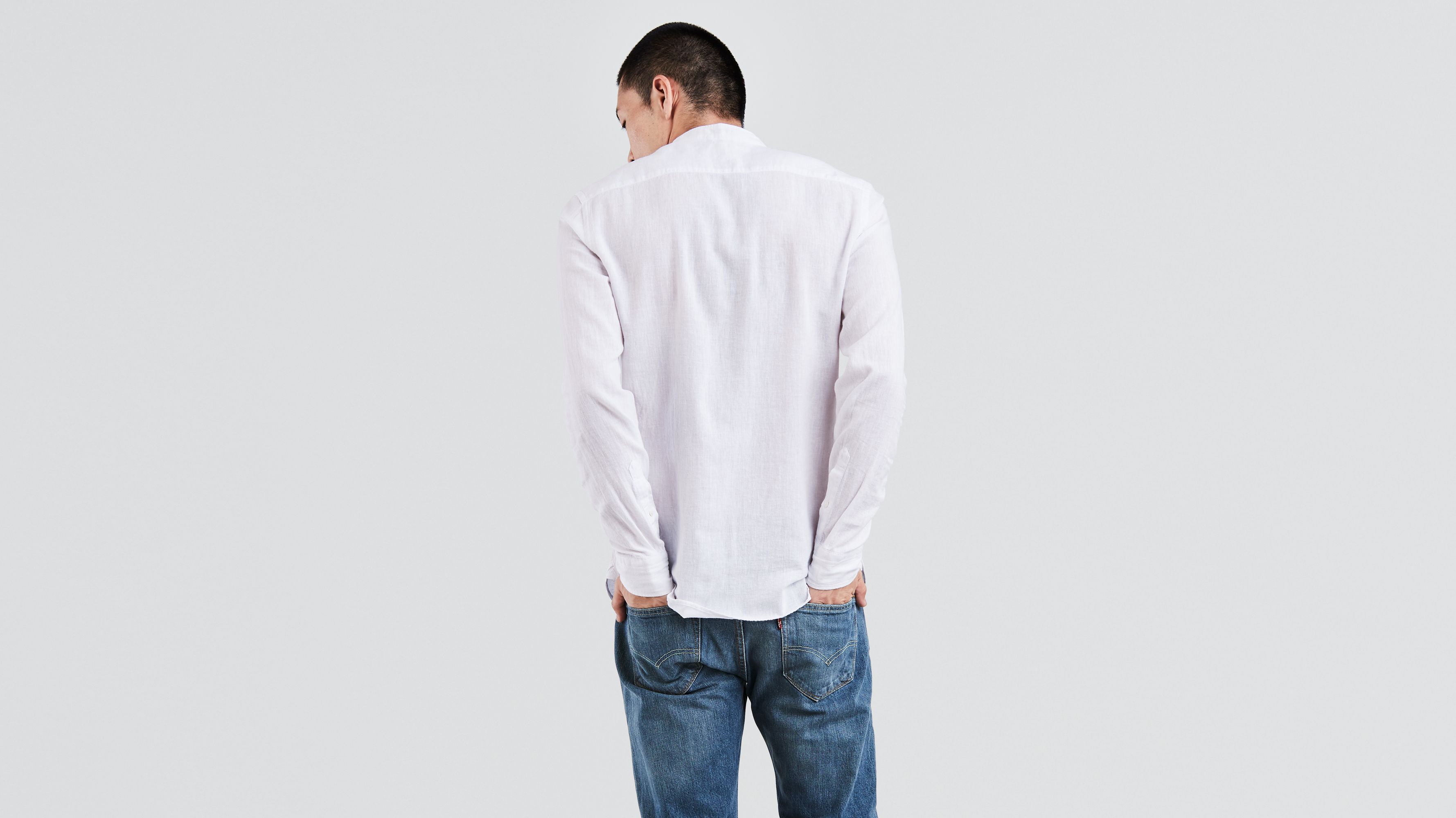 levis mandarin collar shirt