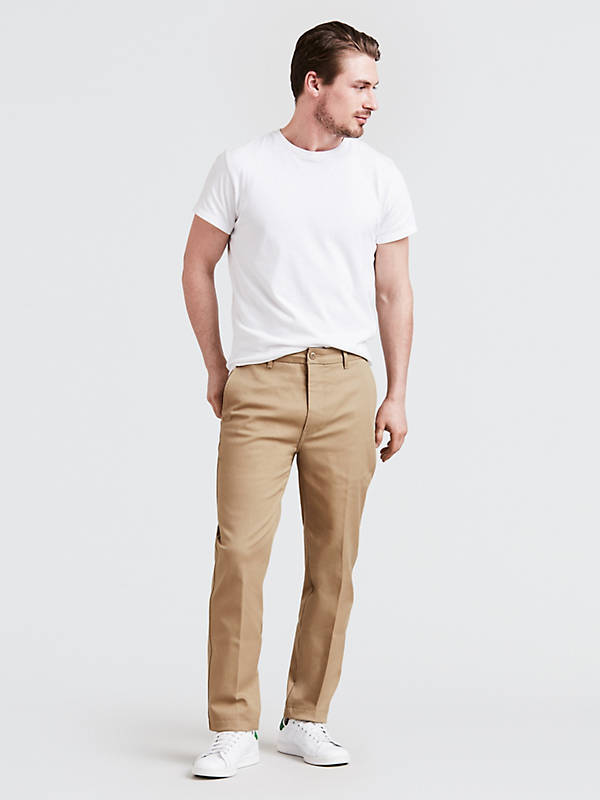 502™ Taper Fit Sta-prest® Stretch Chinos - Brown | Levi's® US