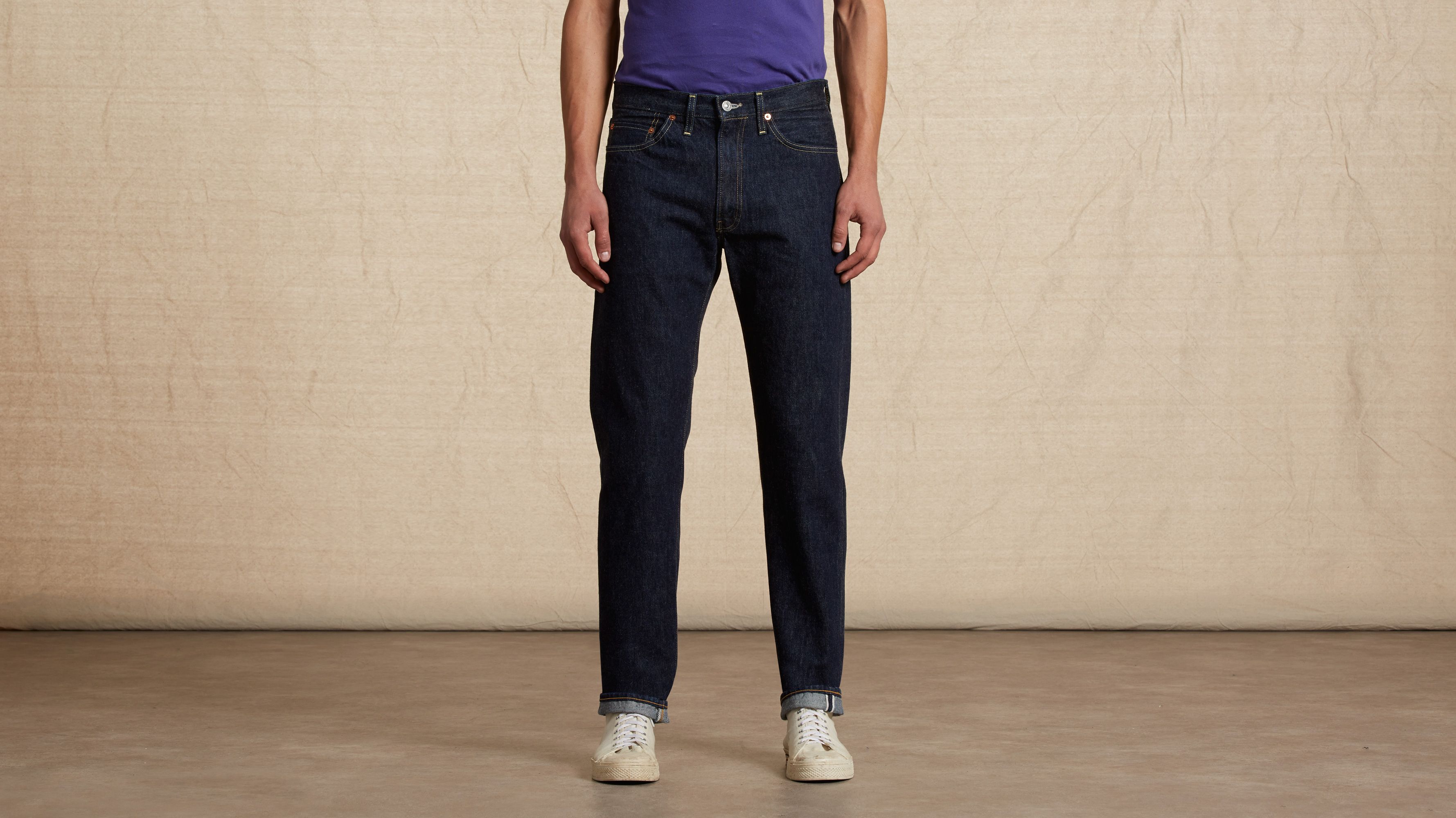 1955 501® Original Fit Selvedge Men's Jeans - Dark Wash