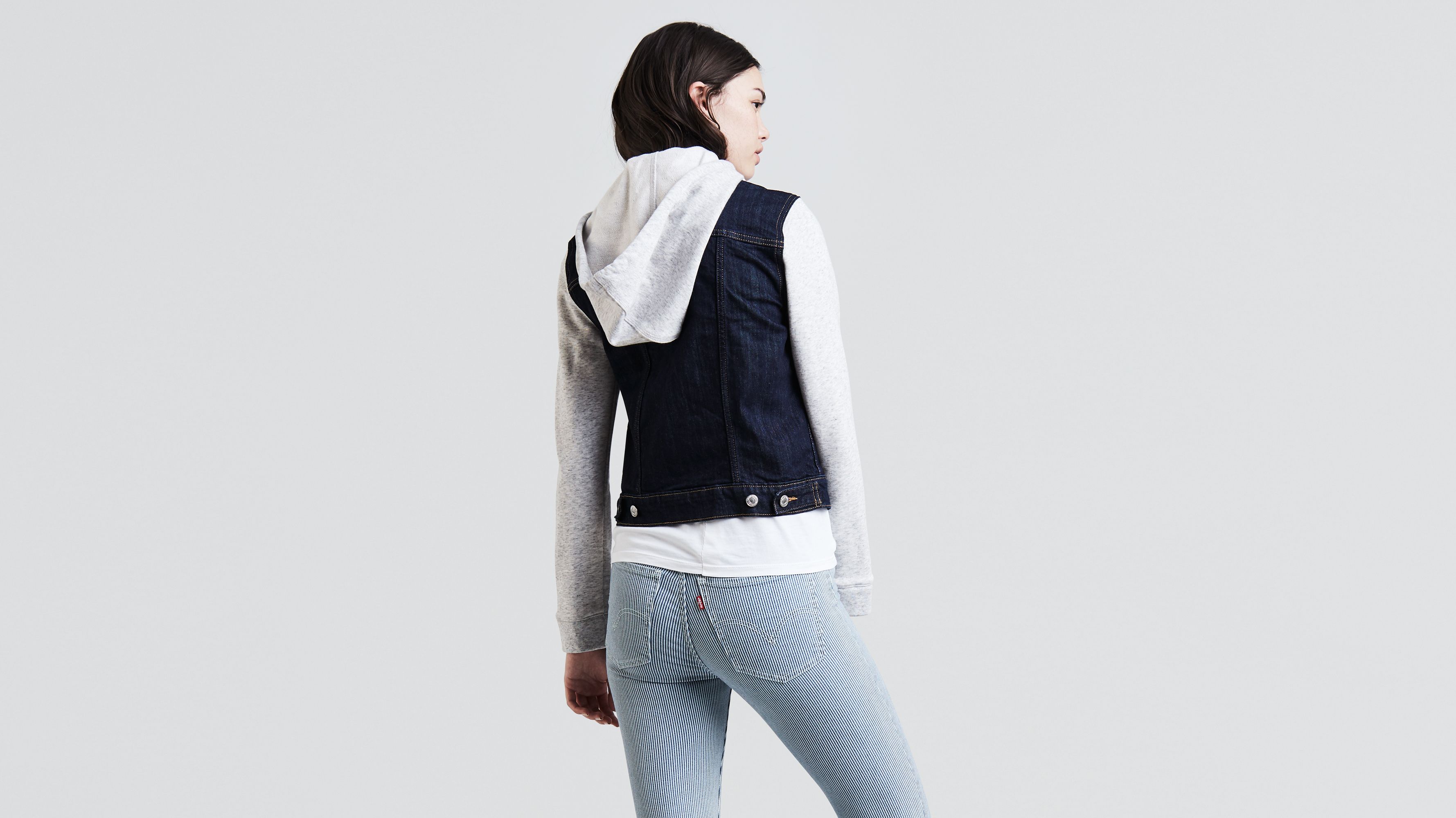 Levi's women's hybrid original cheap trucker jackets