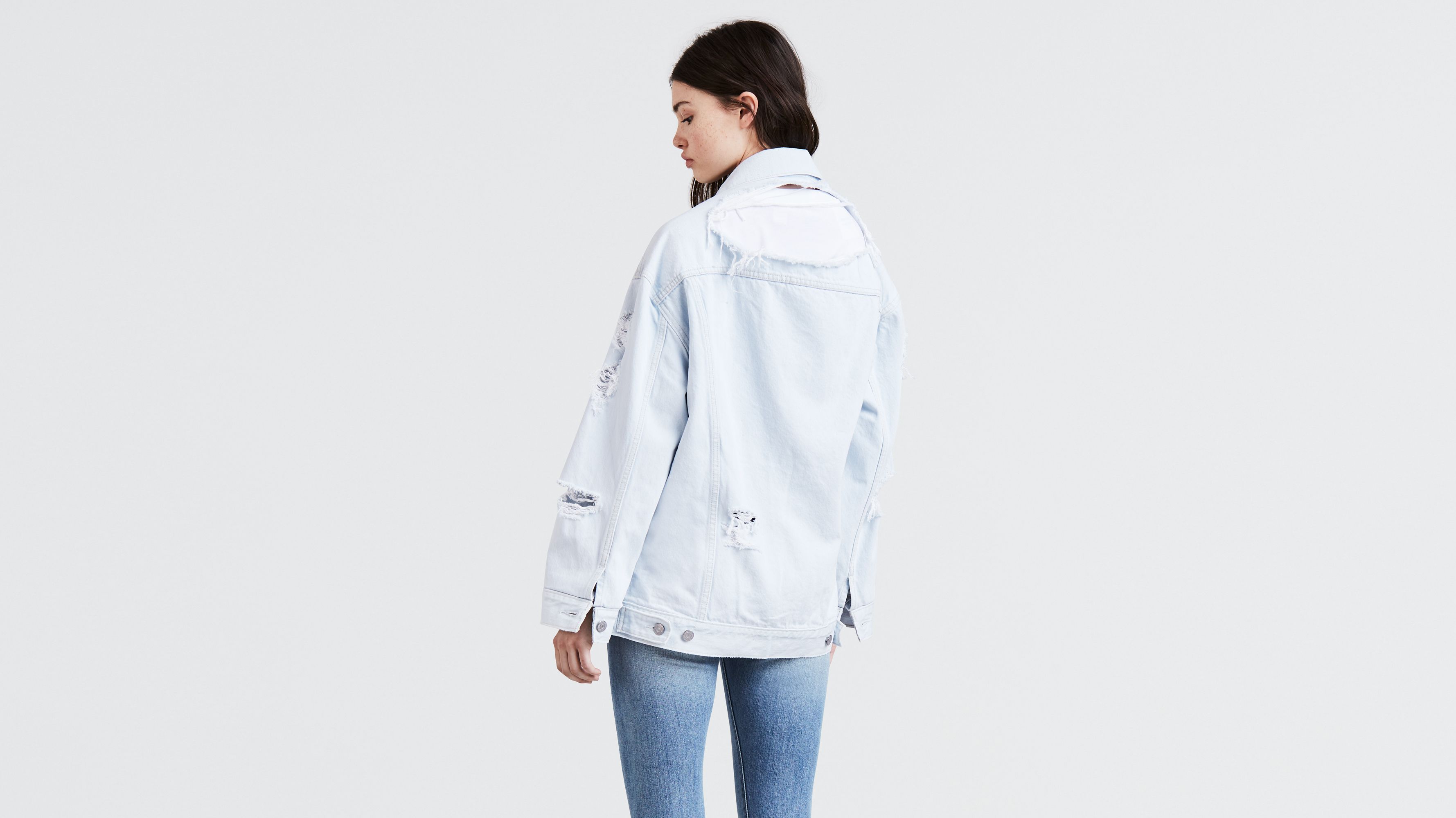 Levis womens baggy trucker on sale jacket