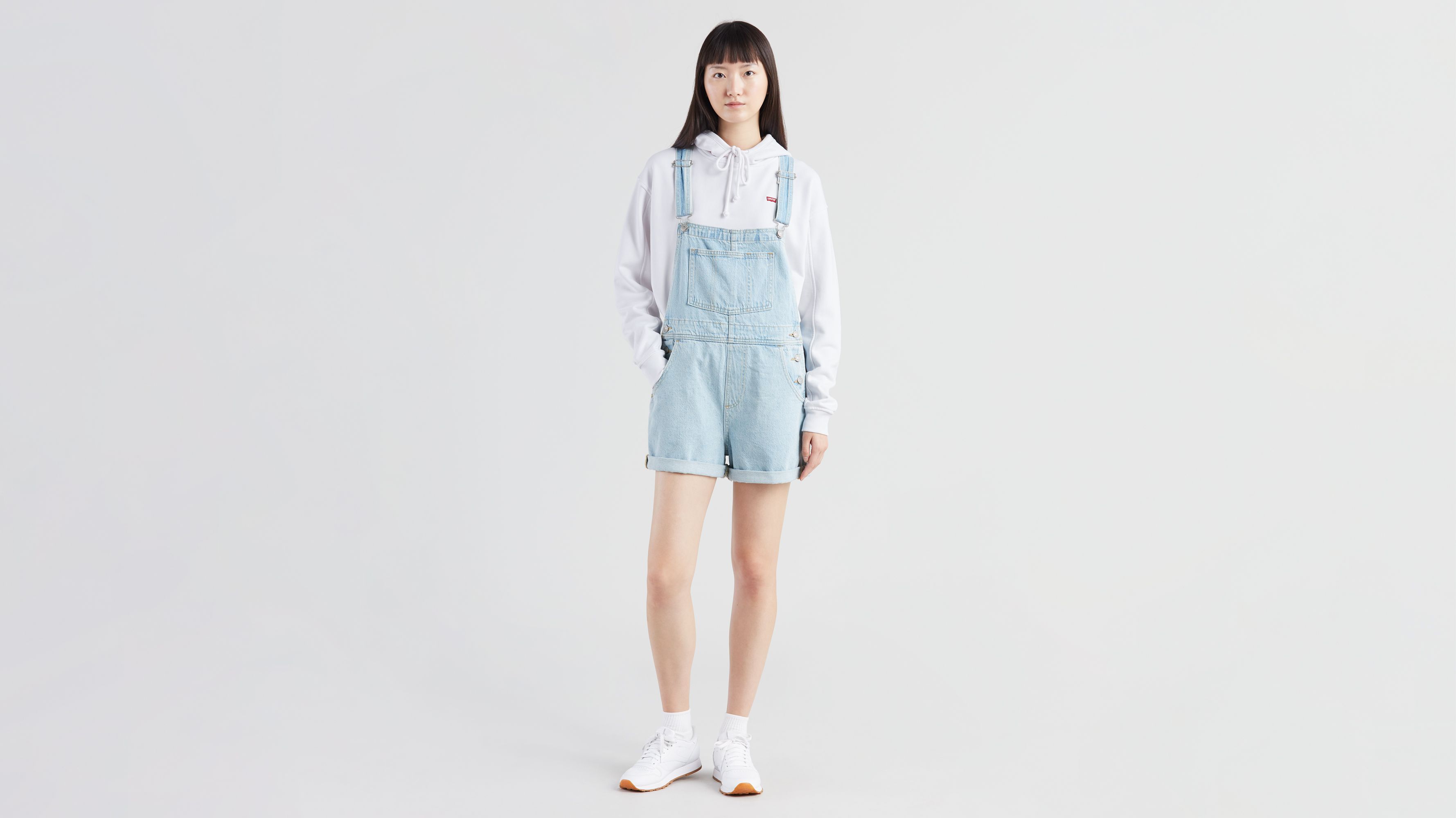 vintage levi overall shorts