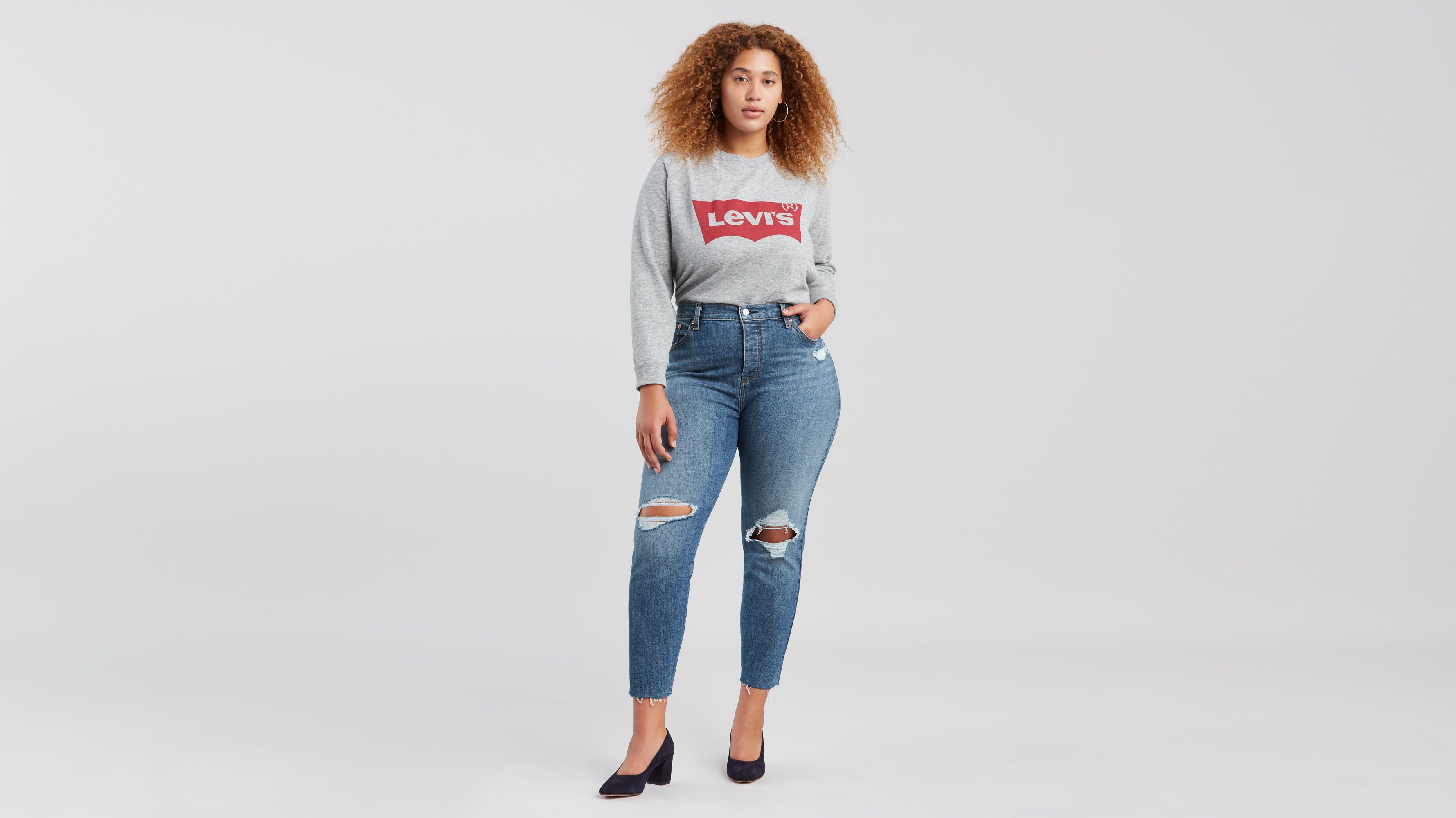 levis high waisted jeans plus size 