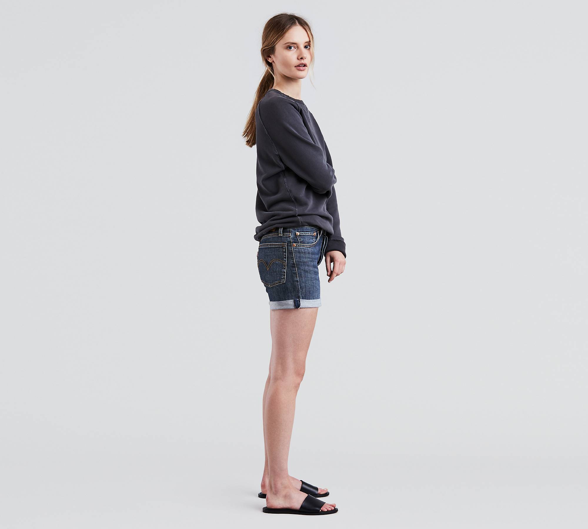 Wedgie Fit Shorts - Dark Wash | Levi's® CA